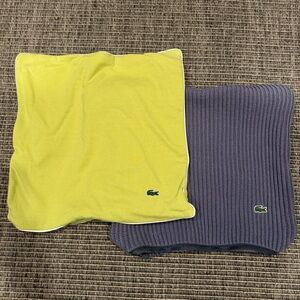 Lacoste Vibrant Yellow and Rich Purple Pillow Covers